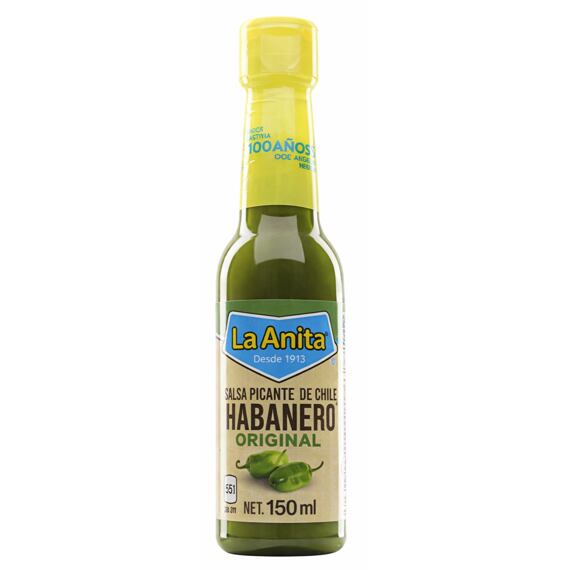 La Anita pálivá omáčka se zelenými Habanero papričkami 150 ml