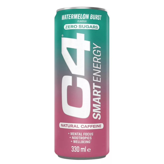 Cellucor C4 Smart Energy energetický nápoj s příchutí vodního melounu bez cukru 330 ml