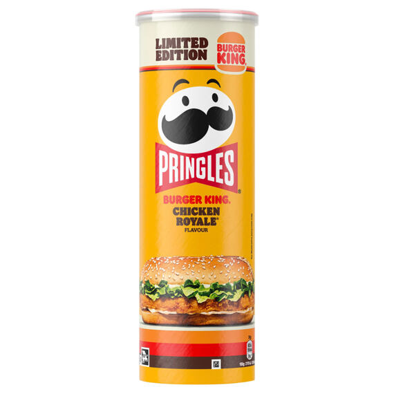 Pringles United Kingdom Burger King bramborové chipsy s příchutí burgeru Chicken Royale 165 g