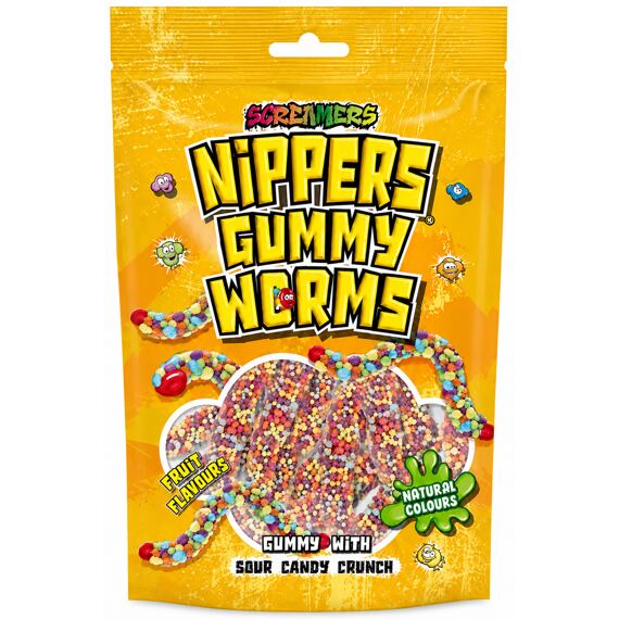 Zed Candy želé žížalky s cukrovým posypem s ovocnými příchutěmi 75 g PM