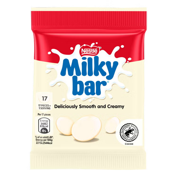 Milkybar knoflíčky s příchutí bílé čokolády 30 g