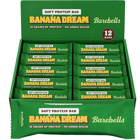 Barebells proteinová tyčinka s příchutí Banana Dream 55 g Celé balení 12 ks