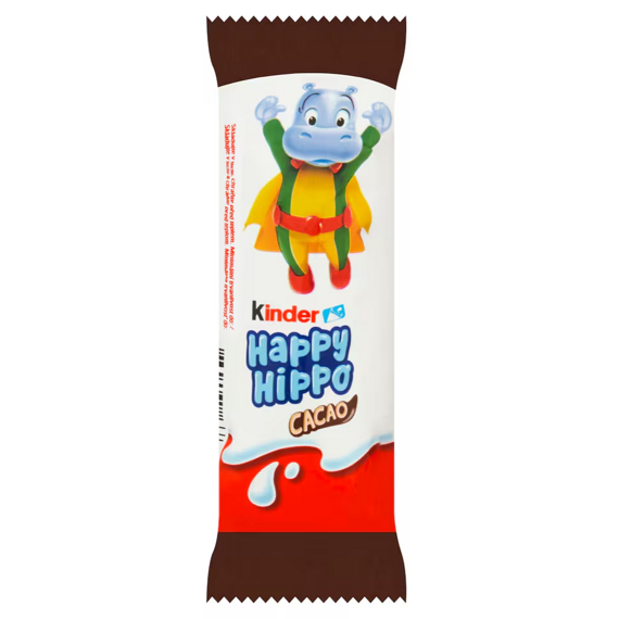 Kinder EU Happy Hippo Cocoa oplatka s kakaovou lískooříškovou náplní 20,7 g