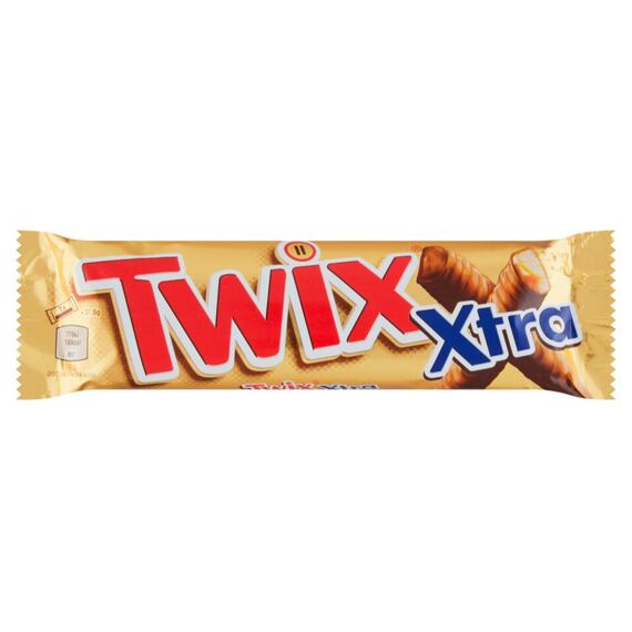 Twix EU Xtra Bars in Milk Chocolate with Caramel, 75 g