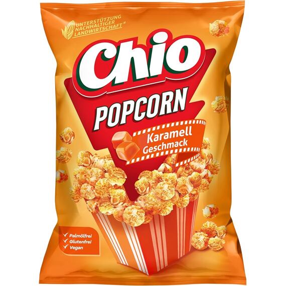 Chio DE hotový sladký popcorn s příchutí Toffee Karamell 120 g