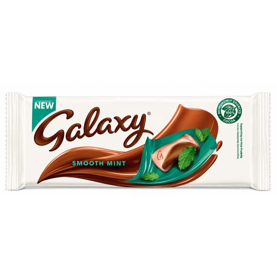 Galaxy milk chocolate with mint flavor 110 g