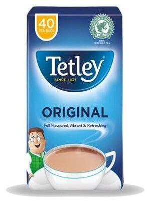 Tetley black tea 40 pcs 125 g PM