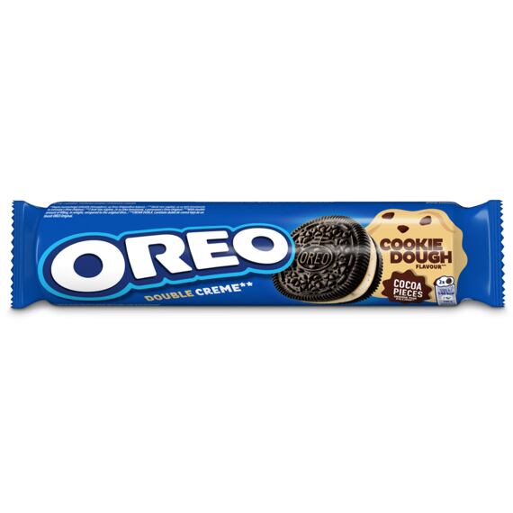 Oreo EU Cookie Dough sušenky s náplní s příchutí sušenkového těsta 157 g