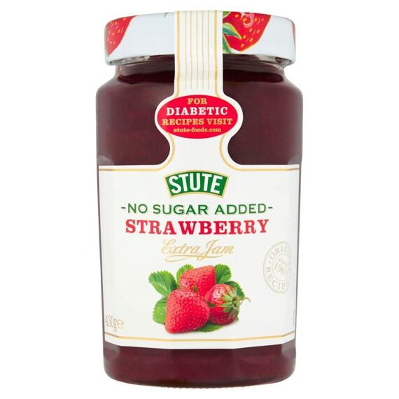 Stute No Sugar strawberry jam with sweeteners 430 g