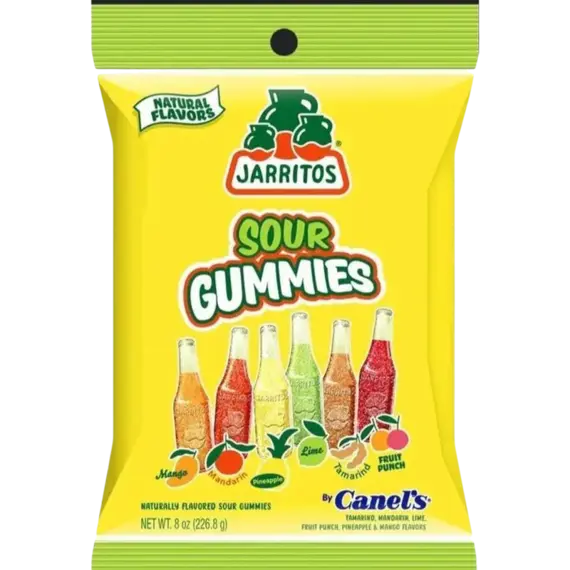 Jarritos sour jelly candies with exotic fruit flavor 226.8 g