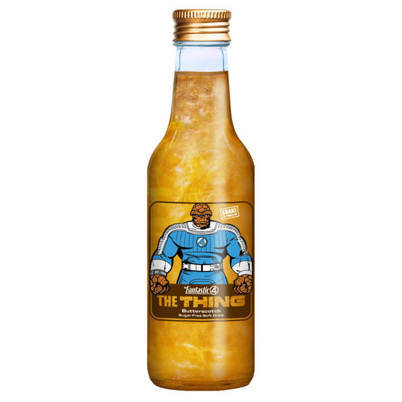 Marvel The Fantastic Four Thing třpytivý nápoj s příchutí máslového ležáku  330 ml