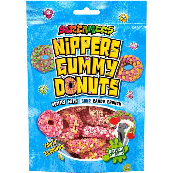 Zed Candy želé donuty s cukrovým posypem s ovocnými příchutěmi 75 g