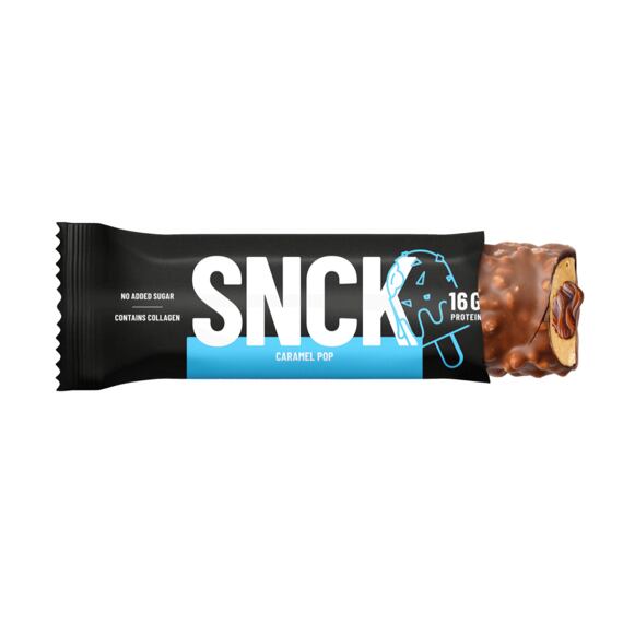 SNCK proteinová tyčinka s náplní s příchutí Caramel Pop 55 g