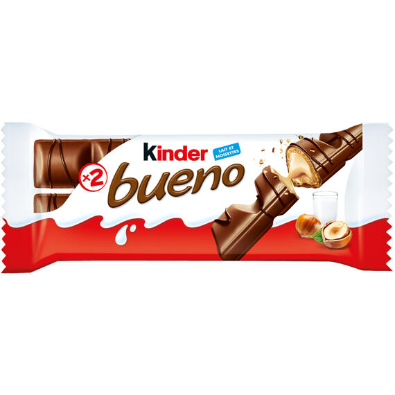 Kinder EU Bueno oplatka s mléčnou lískooříškovou náplní 43 g