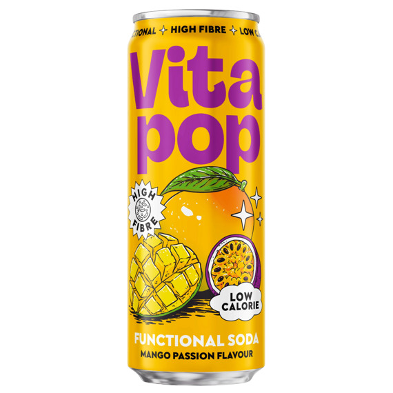 Vita Pop High Fibre nápoj s příchutí mango a maracuja 330 ml