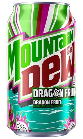 Mountain Dew USA Dragon Fruit sycená limonáda s příchutí dračího ovoce 355 ml