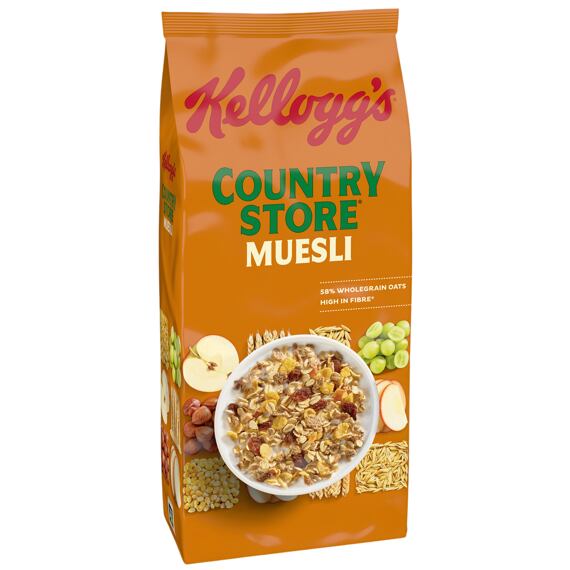 Kellogg's Müsli Country Store celozrnné snídaňové cereálie s ořechy a rozinkami 2 kg