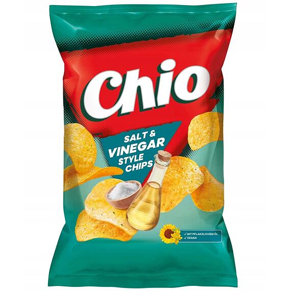 Chio DE Chips bramborové chipsy s příchutí ocet a sůl 150 g