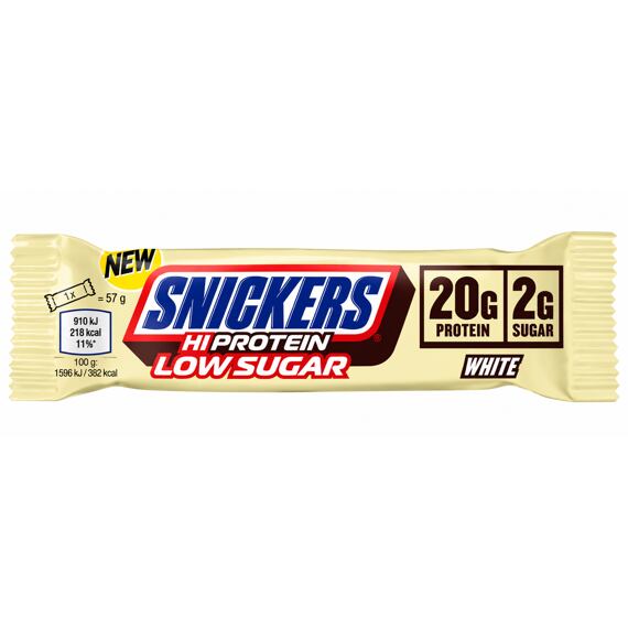 Snickers protein bar with peanuts and caramel in white chocolate with reduced sugar 57 g