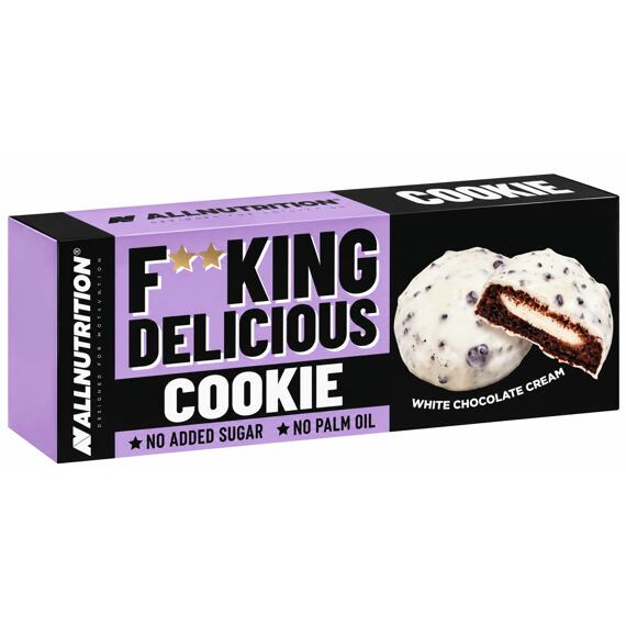 F**KING Delicious Kakaové sušenky s mléčnou náplní a polevou s kousky sušenek 128 g