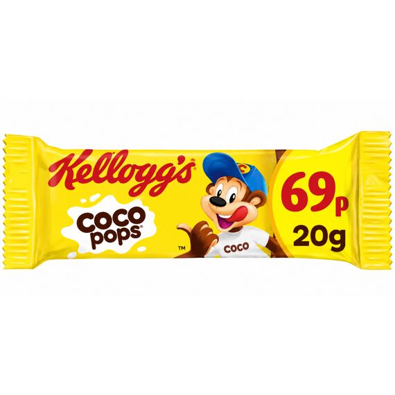 Kellogg's Coco Pops cereální tyčinka s čokoládovou příchutí 20 g PM