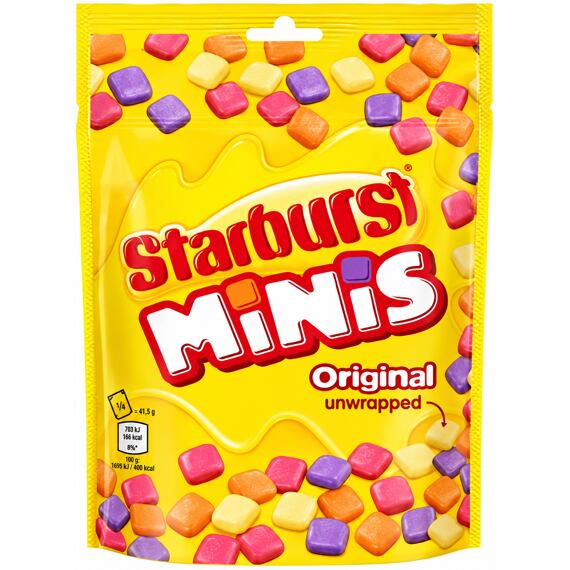 Starburst Mini žvýkací bonbonky s ovocnými příchutěmi 137 g