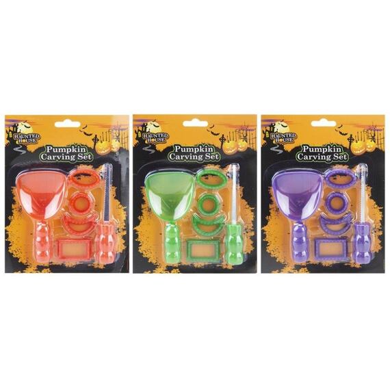 Hanted House Halloween Sada na vyřezávání dýní 1 ks