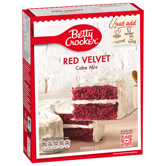 Betty Crocker směs na přípravu dortu Red Velvet 425 g