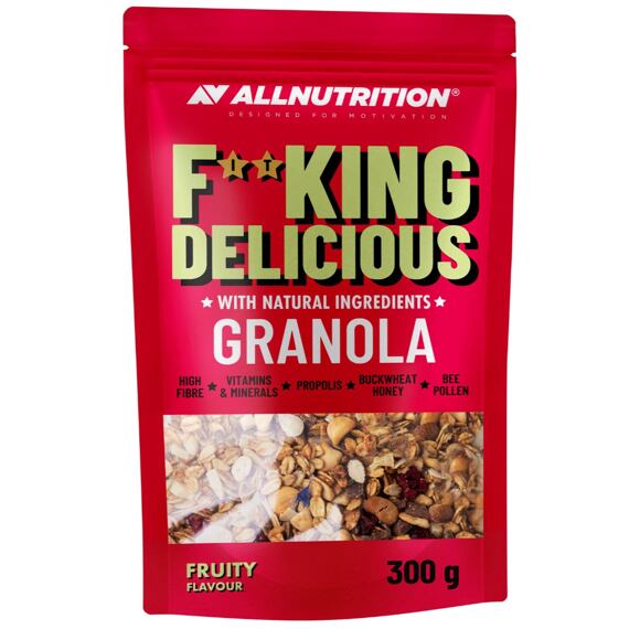 F**KING Delicious Granola cereálie s kouskami ovoce 300 g