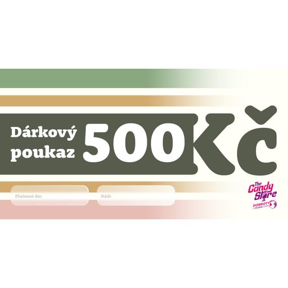 Dárkový Poukaz 500 Kč - online