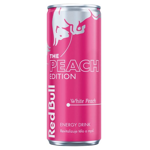 Red Bull CZ sycený energetický nápoj s příchutí bílé broskve 250 ml