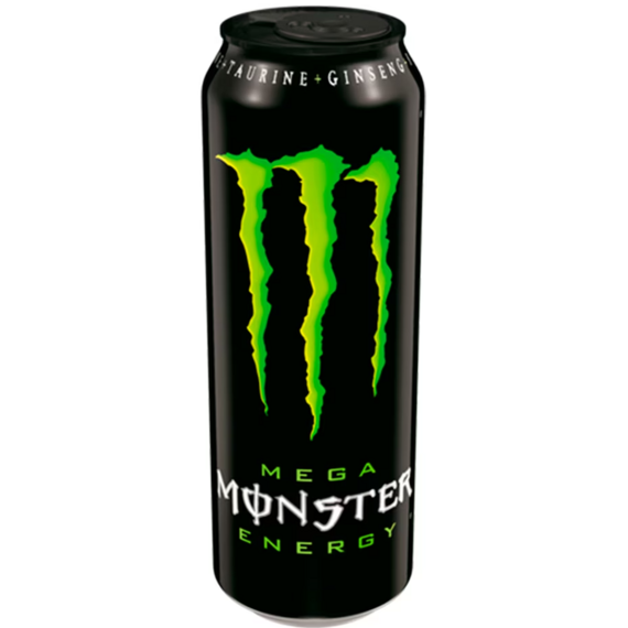 Monster CZ Mega Green resealable energy drink 553 ml
