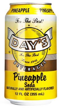 Day's Soda sycený nápoj s ananasovou příchutí 355 ml