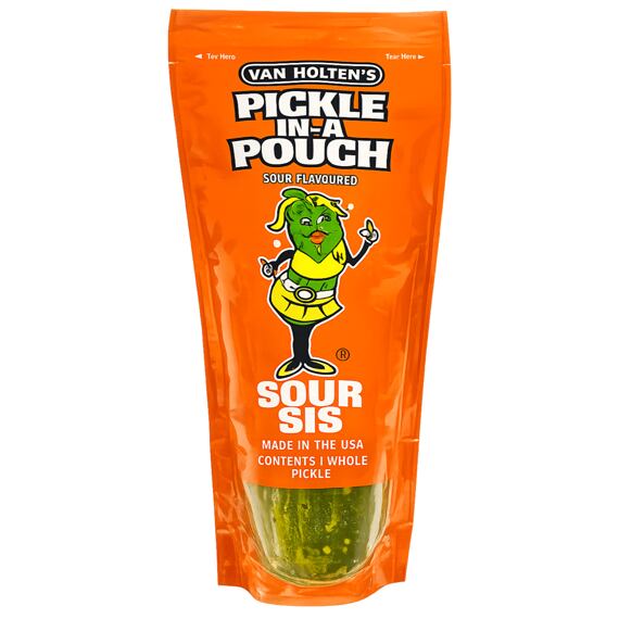 Van Holten's Sour Sis velká kyselá okurka v pálivém nálevu 242 g