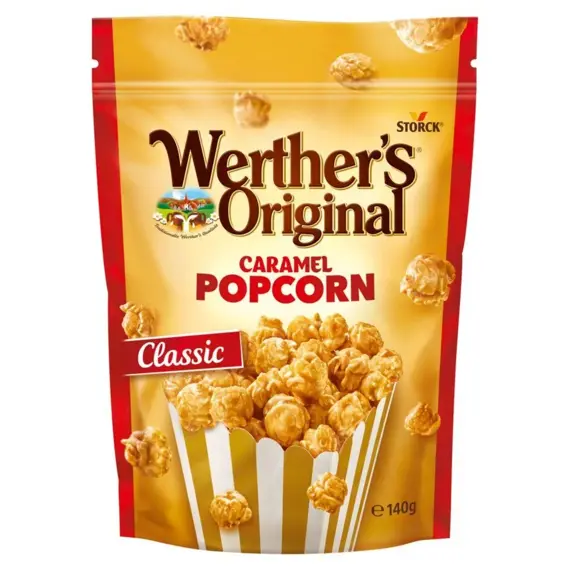 Werther DE popcorn v cukrové krustě s příchutí karamelu 140 g