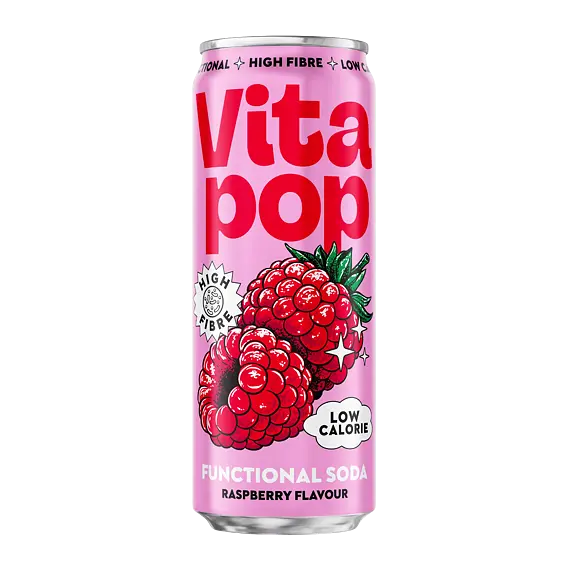 Vita Pop High Fibre nápoj s příchutí malina 330 ml
