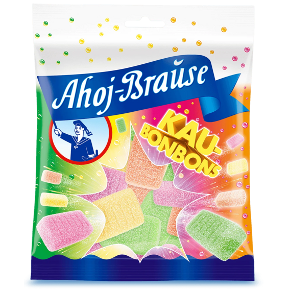 Ahoj-Brause DE Kaubonbons žvýkací bonbóny s šumivým posypem 150 g