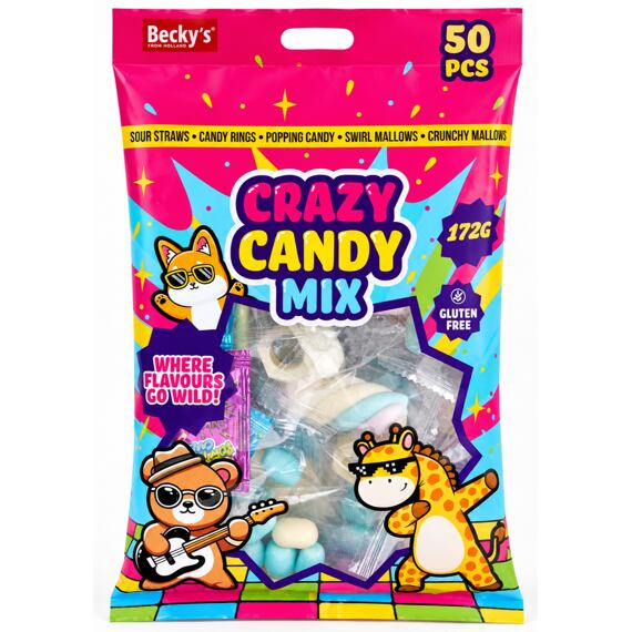 Becky's mix lízátek, bonbonů a marshmallows 172 g