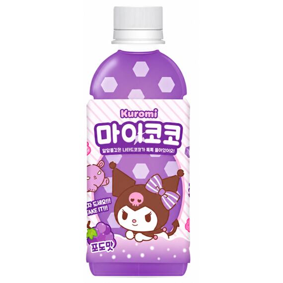Measty Kuromi grape-flavored drink with coconut jelly and sugar 340 ml