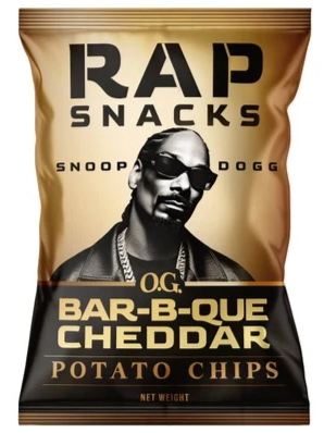 Rap Snacks Snoop Dogg kukuřičné křupky s příchutí barbecue a čedaru 71 g