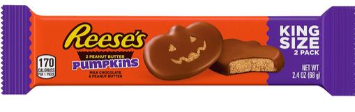 Reese's 2 čokoládové košíčky ve tvaru dýně plněný arašídovým máslem King Size 68 g