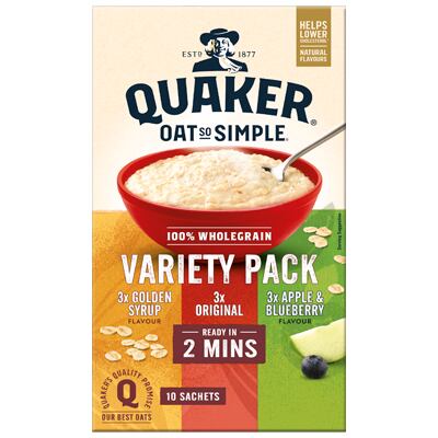 Quaker Oat So Simple ovesná kaše mix příchutí 10 x 29,7 g