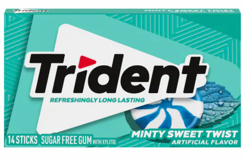 Trident žvýkačky bez cukru se sladkou mátovou příchutí 31 g