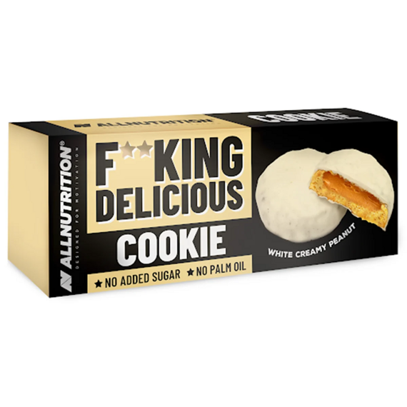 F**KING Delicious Kakaové sušenky s arašídovou náplní a mléčnou polevou 128 g