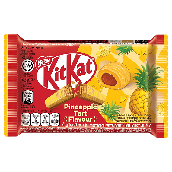 KitKat chocolate bar with pineapple flavoured wafer 35 g