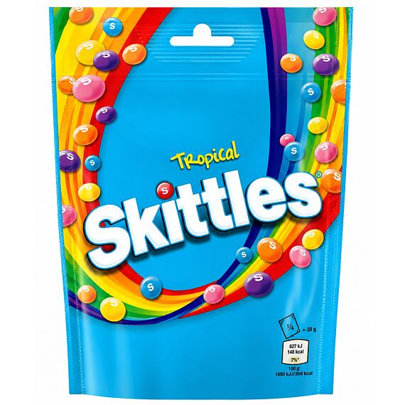 Skittles žvýkací bonbony s příchutí tropického ovoce 136 g