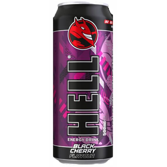 Hell EU Black Cherry-Flavored Energy Drink  500 ml