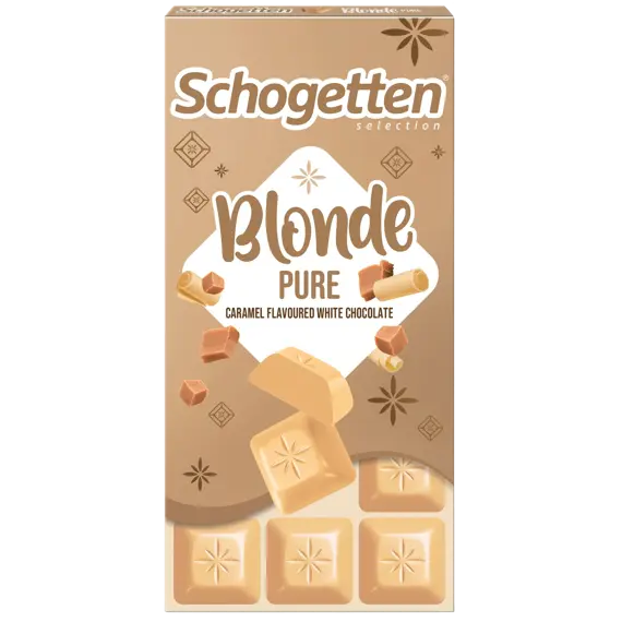 Schogetten DE Blonde Pure bílá čokoláda s karamelem 100 g