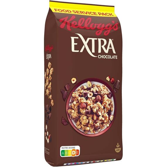 Kellogg's Extra Chocolate granola s mléčnou čokoládou a ořechy 1,5 kg
