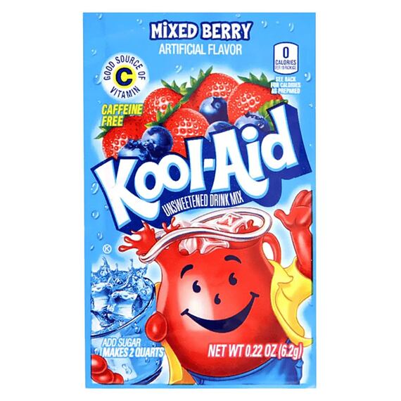Kool-Aid nápoj v prášku s příchutí bobulových plodů 6,2 g